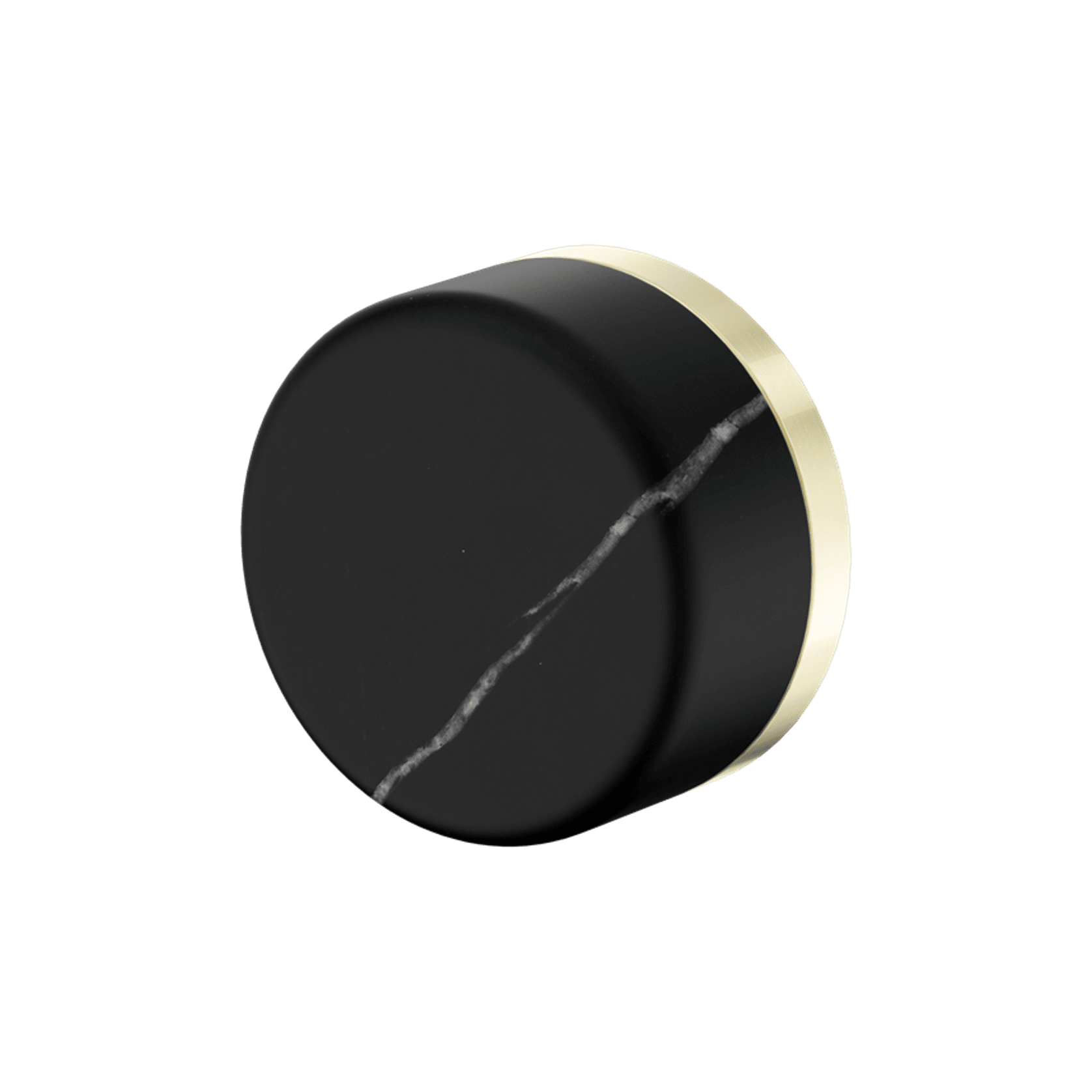 Serenity Shower Mixer Marquina Black Handle Brushed Gold gallery detail image