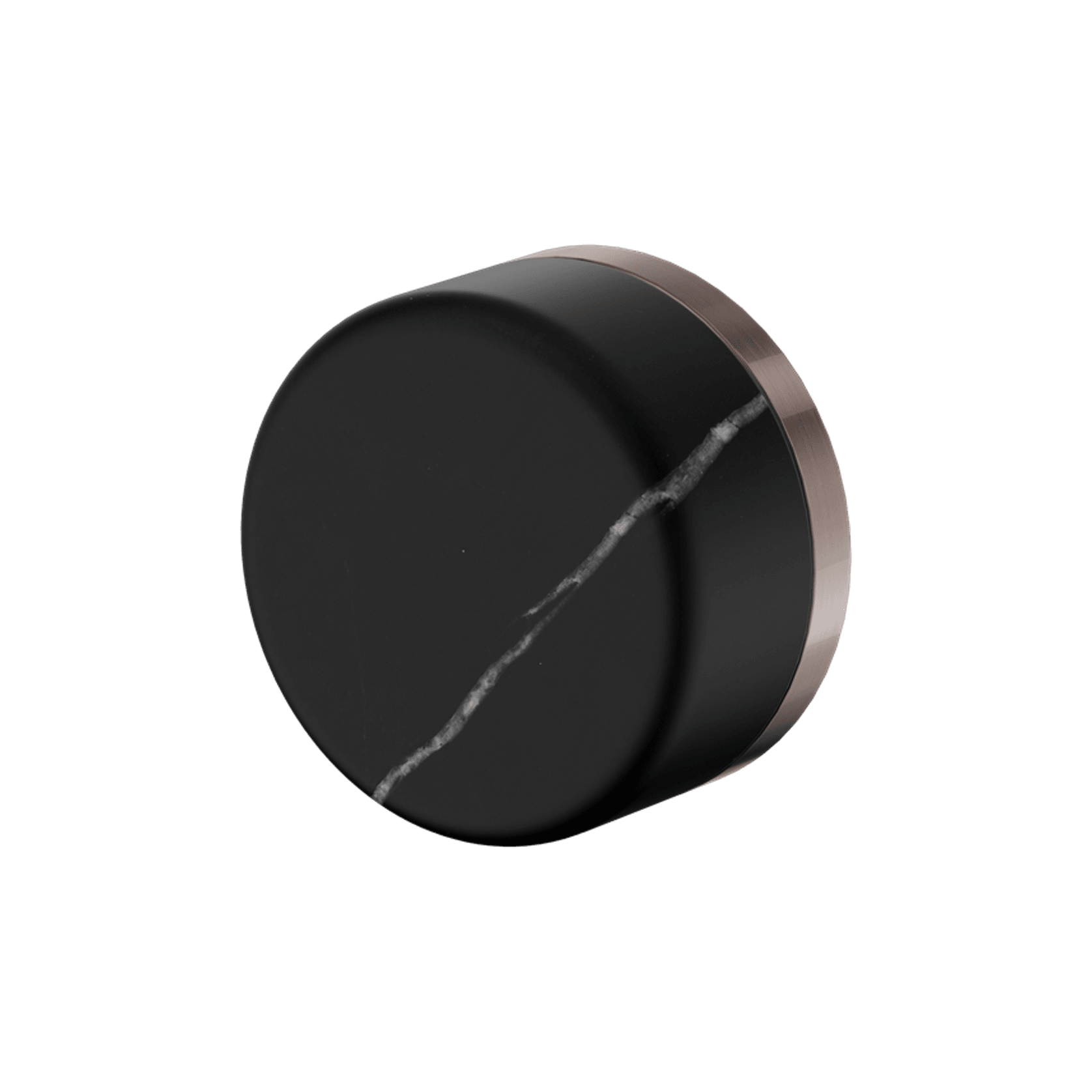 Serenity Shower Mixer Marquina Black Handle Brushed Bronze gallery detail image