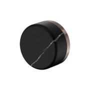 Serenity Shower Mixer Marquina Black Handle Brushed Bronze gallery detail image
