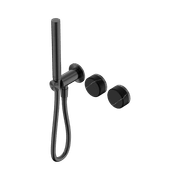 Serenity Shower System Marquina Black Handle And Slim Shower Gun Metal gallery detail image