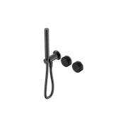 Serenity Shower System Marquina Black Handle And Slim Shower Gun Metal gallery detail image