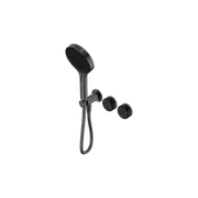 Serenity Shower System Marquina Black Handle And Serenity Hand Shower Gun Metal gallery detail image