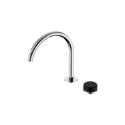 Serenity Bath/Kitchen Mixer Arc Spout Marquina Black Handle Chrome gallery detail image