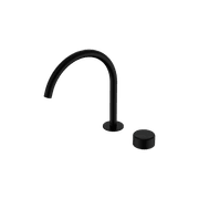 Serenity Bath/Kitchen Mixer Arc Spout Marquina Black Handle Matte Black gallery detail image
