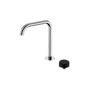 Serenity Bath/Kitchen Mixer Edge Spout Marquina Black Handle Chrome gallery detail image