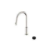Serenity pull out kitchen Set Marquina Black Handle Brushed Nickel gallery detail image