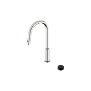 Serenity pull out kitchen Set Marquina Black Handle Brushed Nickel gallery detail image