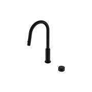 Serenity pull out kitchen Set Marquina Black Handle Matte Black gallery detail image