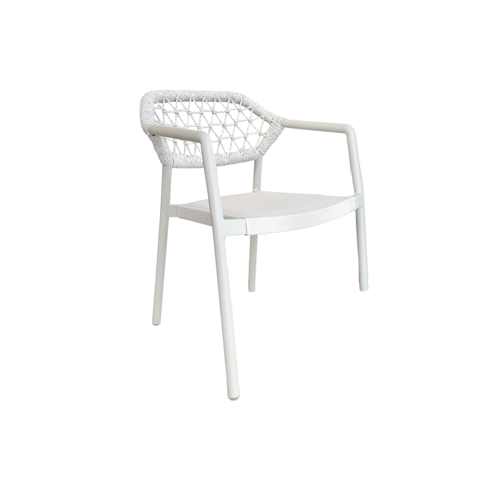 Sarah Outdoor Dining Chair - Light Grey gallery detail image