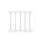 Lyra 5-Light Pendant gallery detail image