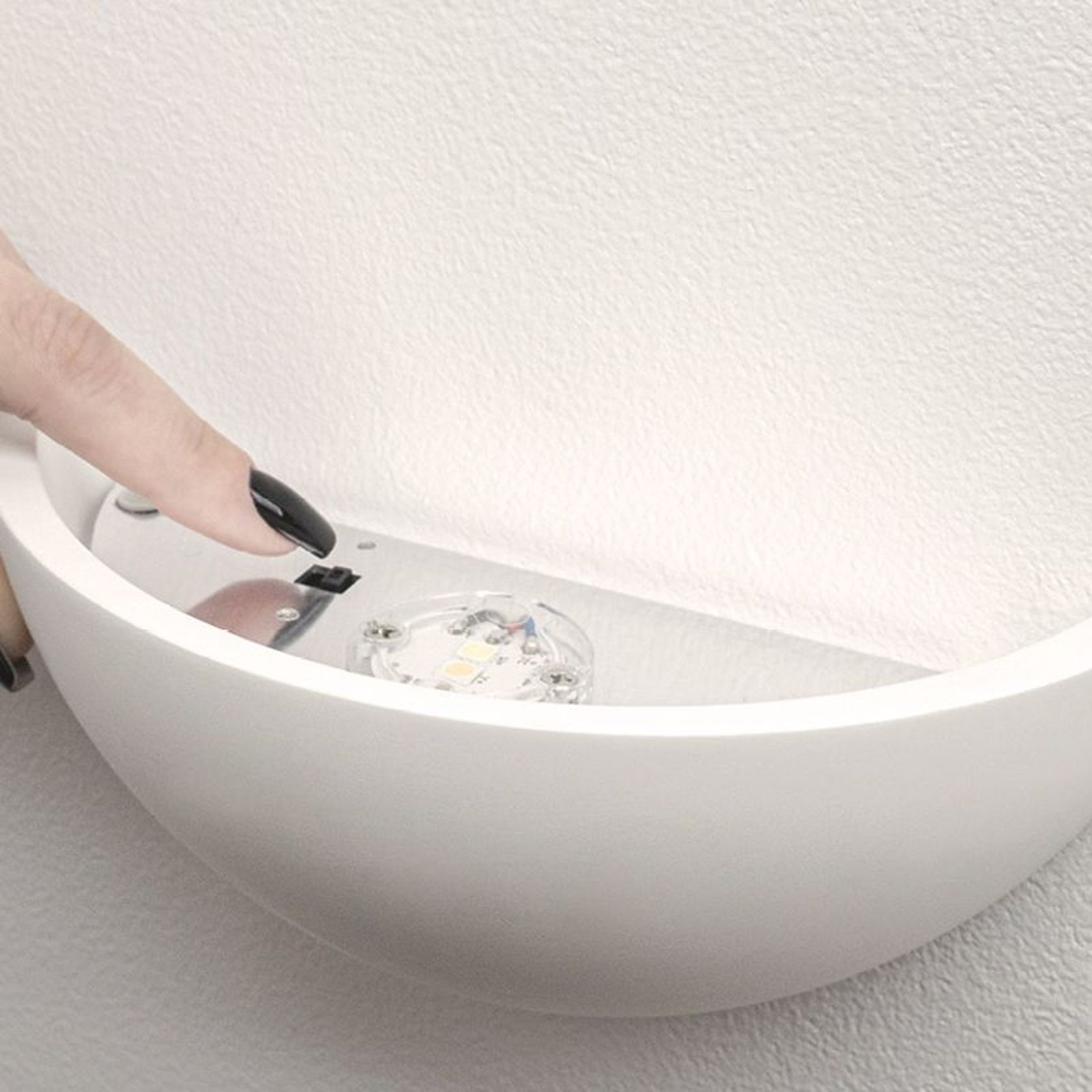 Olympia Half Dome Gypsum Wall Light gallery detail image