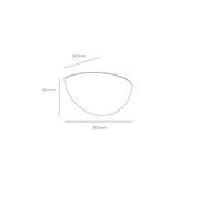 Olympia Half Dome Gypsum Wall Light gallery detail image