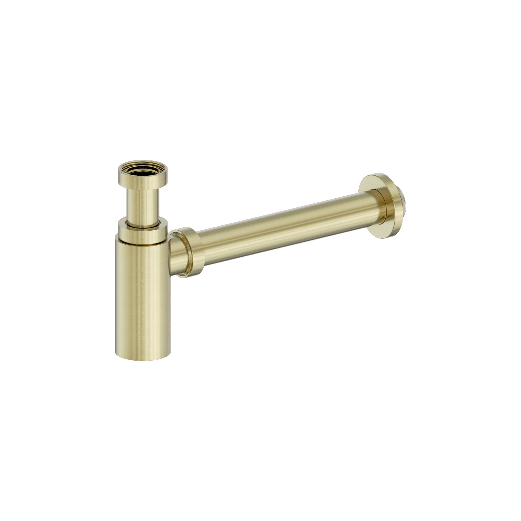 40mm Round Bottle Trap II Brushed Gold gallery detail image