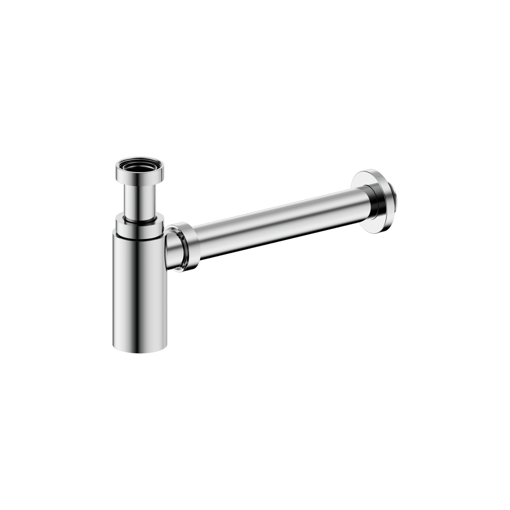 40mm Round Bottle Trap II Chrome gallery detail image