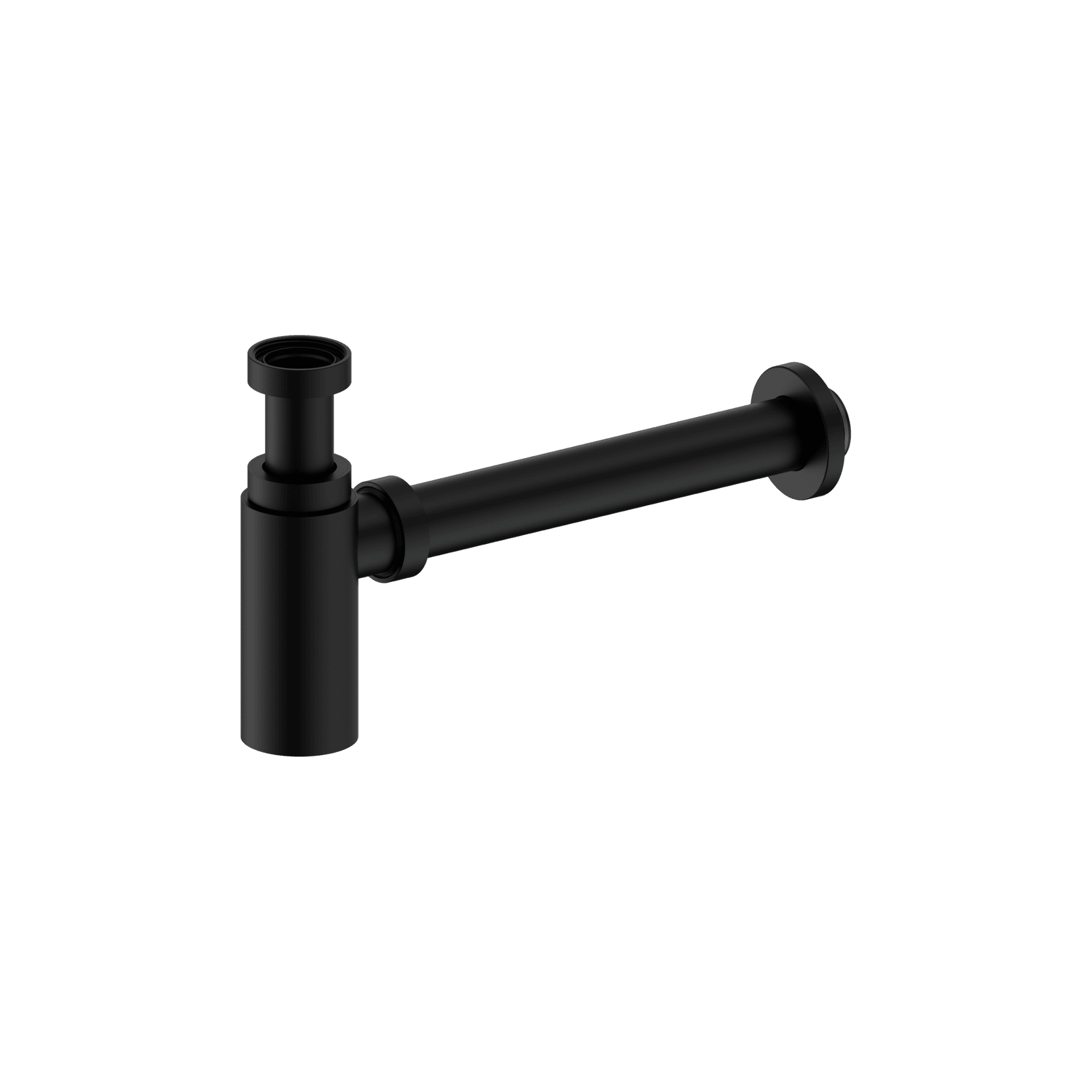 40mm Round Bottle Trap II Matte Black gallery detail image