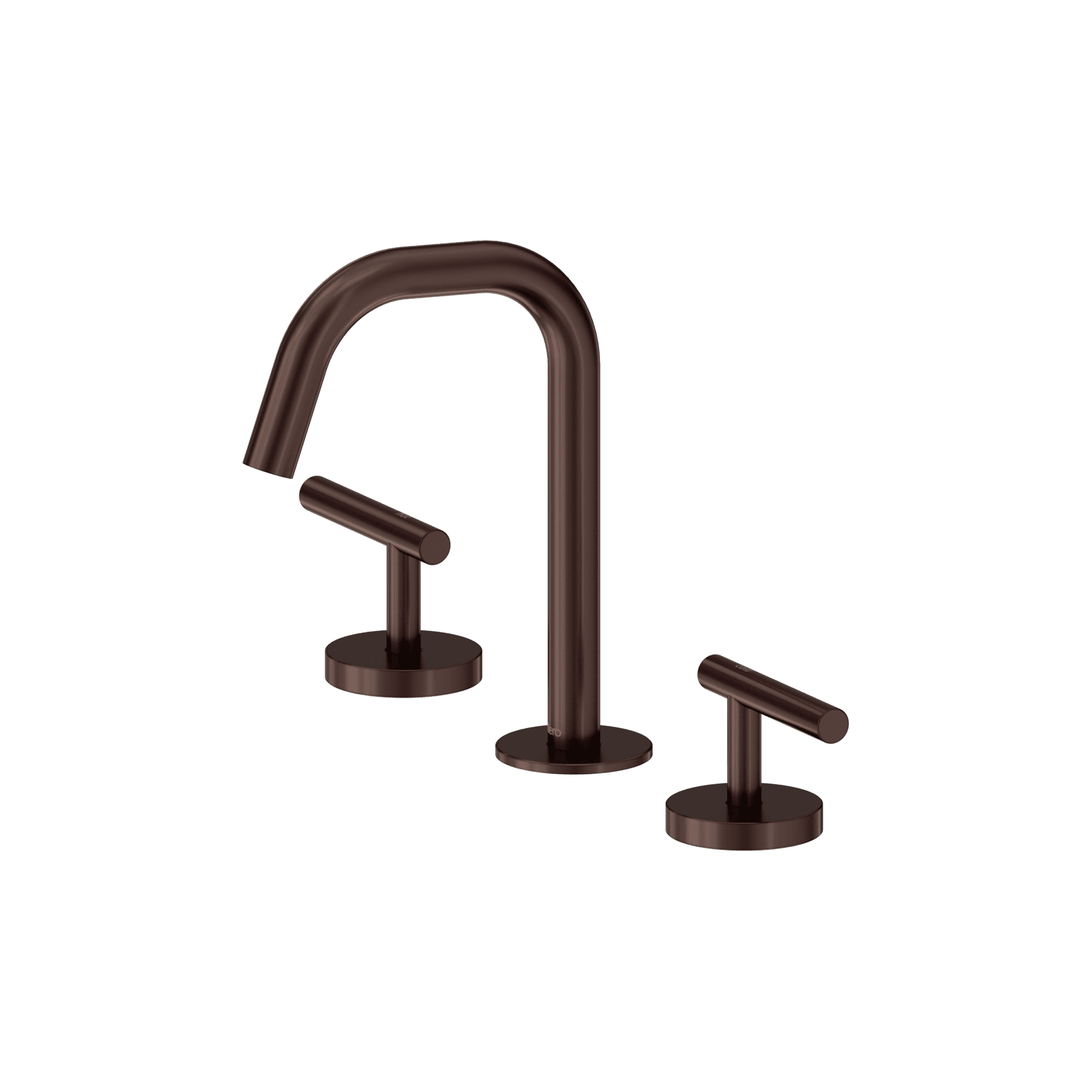 Mecca Lever Basin Set Edge Spout Rome Bronze gallery detail image