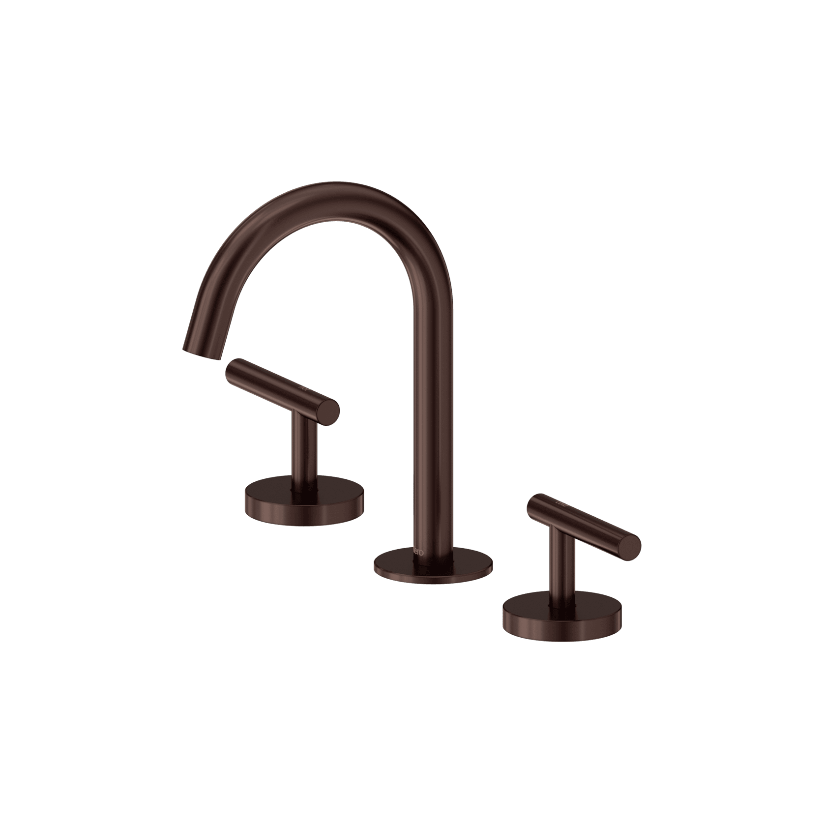 Mecca Lever Basin Set Arc Spout Rome Bronze gallery detail image