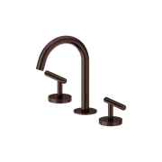 Mecca Lever Basin Set Arc Spout Rome Bronze gallery detail image