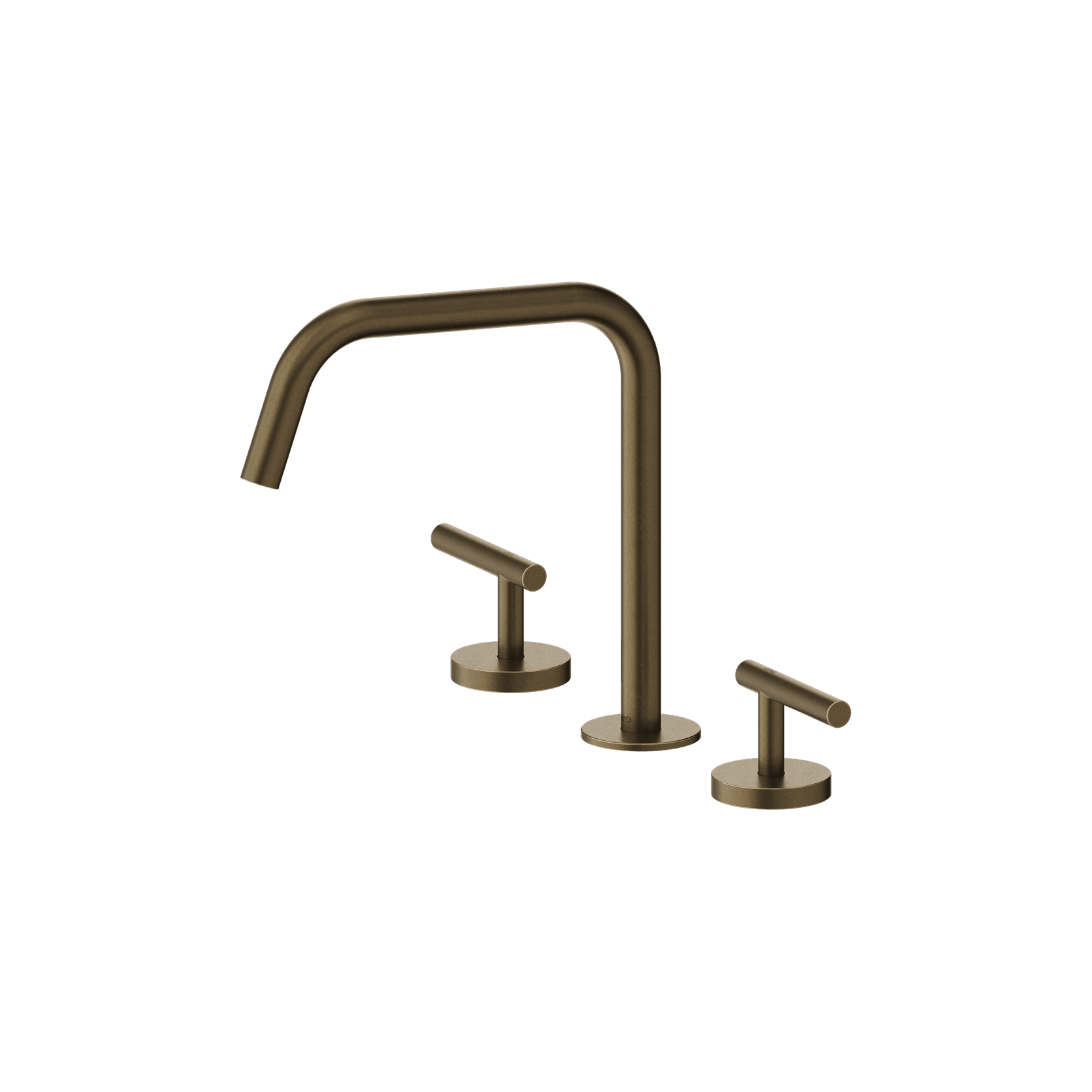 Mecca Lever Bath/Kitchen Set Edge Spout II Tumbled Antique Brass gallery detail image