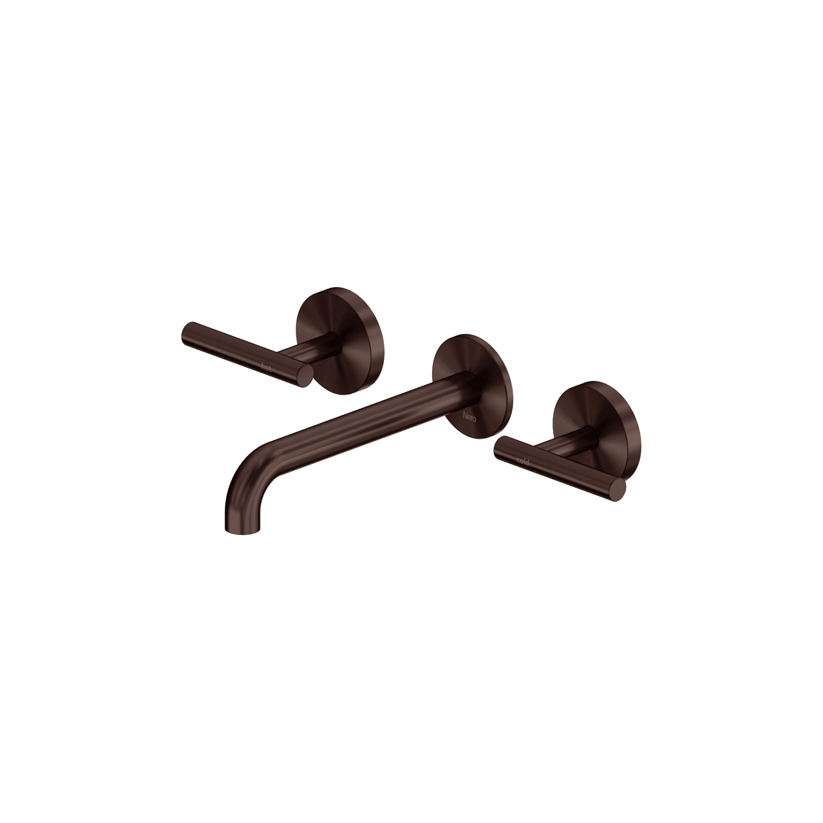 Mecca Lever Wall Basin/Bath Set 185mm Spout Rome Bronze gallery detail image
