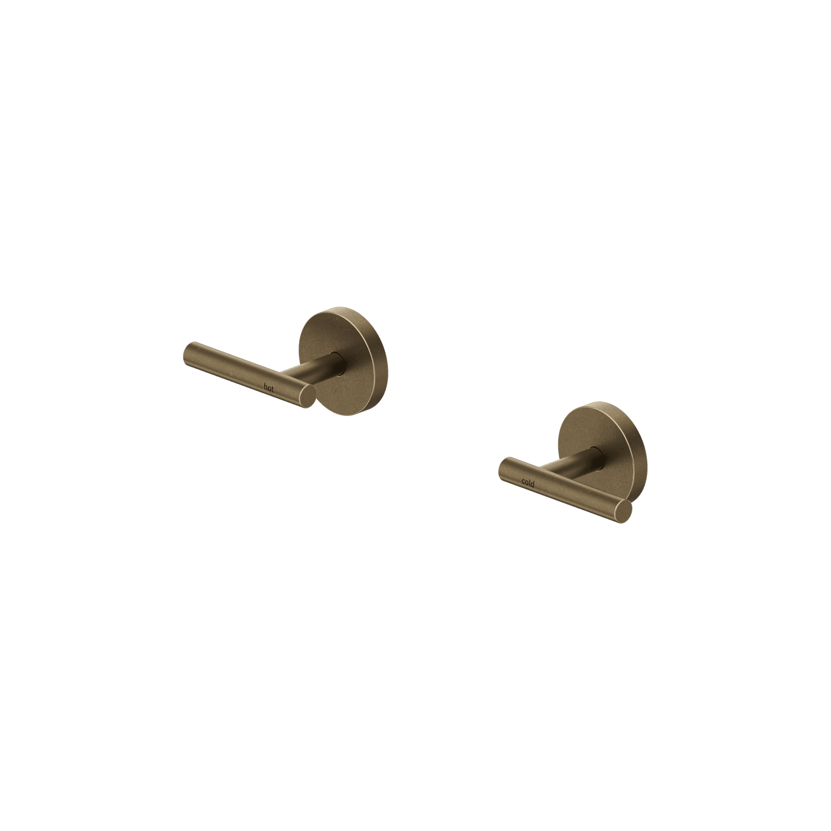 Mecca Lever Wall Top Assemblies Tumbled Antique Brass gallery detail image