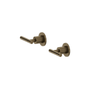 Mecca Lever Wall Top Assemblies - Shallow Fit Tumbled Antique Brass gallery detail image