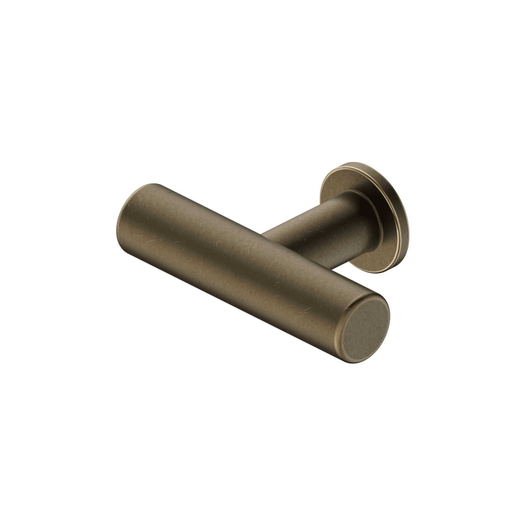 Mecca T-Pull Handle Tumbled Antique Brass gallery detail image