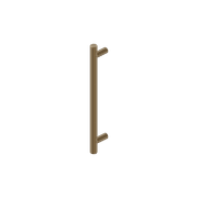Mecca Pull Handle 200mm Tumbled Antique Brass gallery detail image