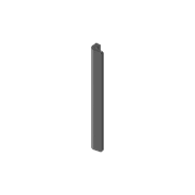 Bianca Pull Handle 200mm Gun Metal gallery detail image