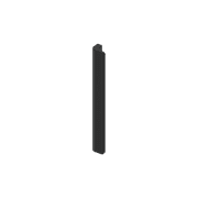 Bianca Pull Handle 200mm Matte Black gallery detail image