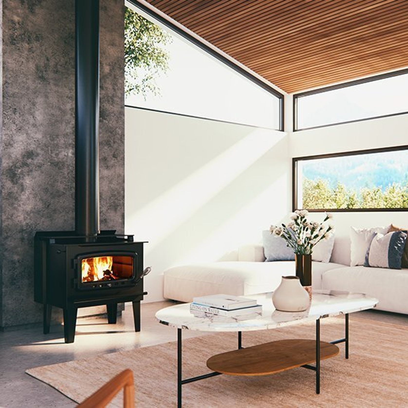 Nectre Mega | Wood Fireplace gallery detail image