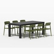 Ficus Table With Aha Chairs 7-Piece Outdoor Dining Set gallery detail image