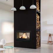 Axis 1000Ds Double Sided Inbuilt Fireplace gallery detail image