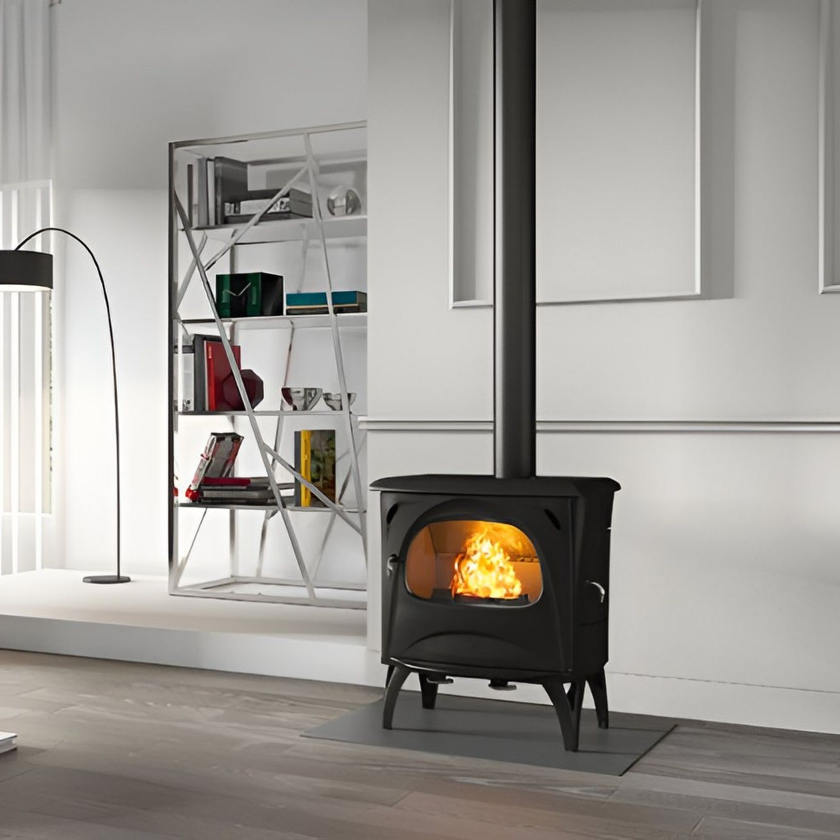 Seguin Aurore Cast Iron Freestanding Cheminee gallery detail image