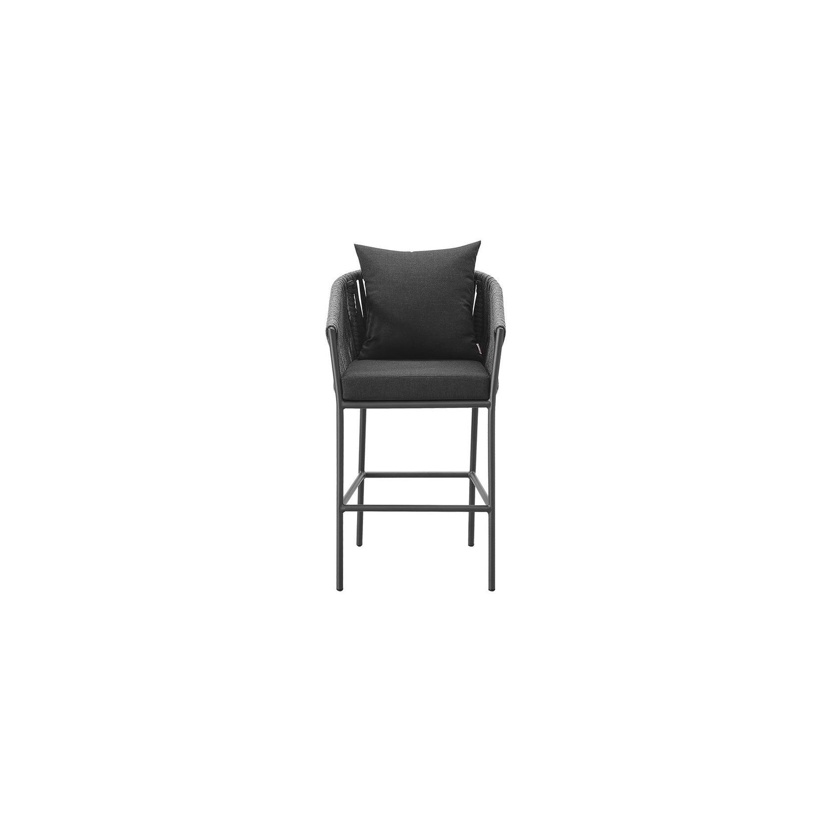 Kereru Aluminium and Rope Outdoor Bar Chair gallery detail image