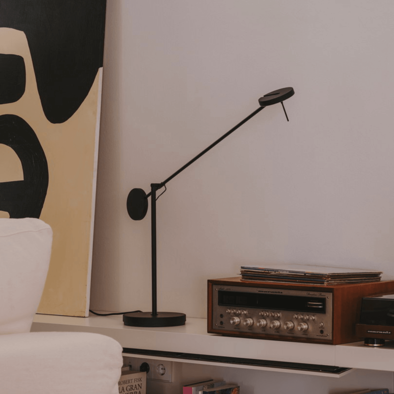 Rolla Table Lamp in Matte Black gallery detail image