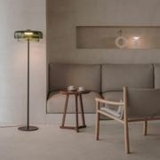 Lark 2 Shade Floor Lamp - 42 cm in Green gallery detail image