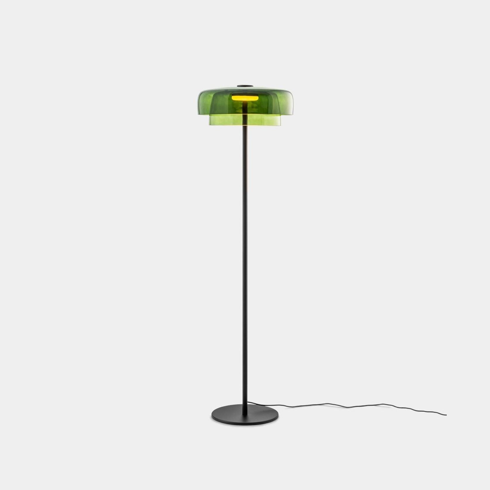 Lark 2 Shade Floor Lamp - 42 cm in Green gallery detail image