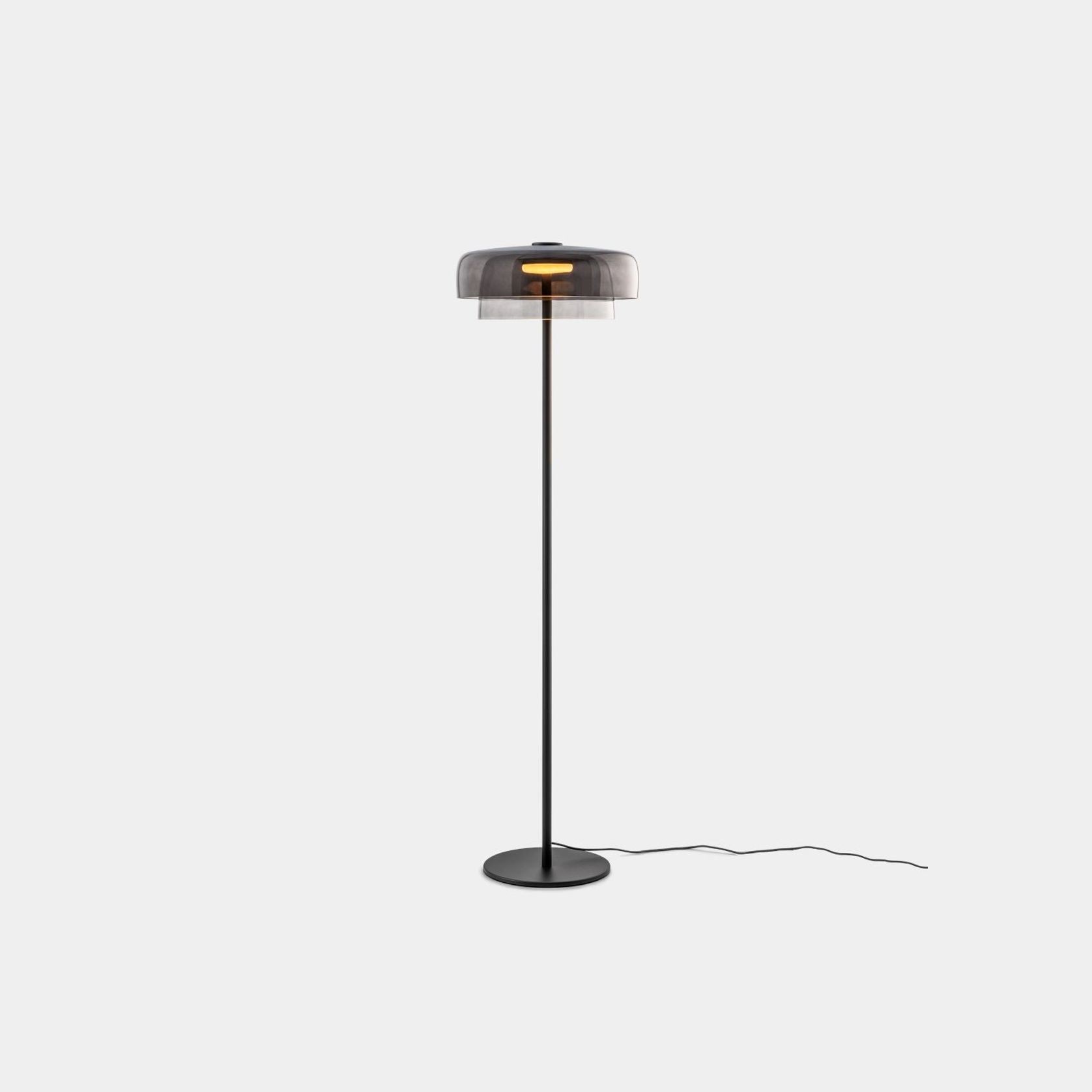 Lark 2 Shade Floor Lamp - 42 cm in Fume gallery detail image