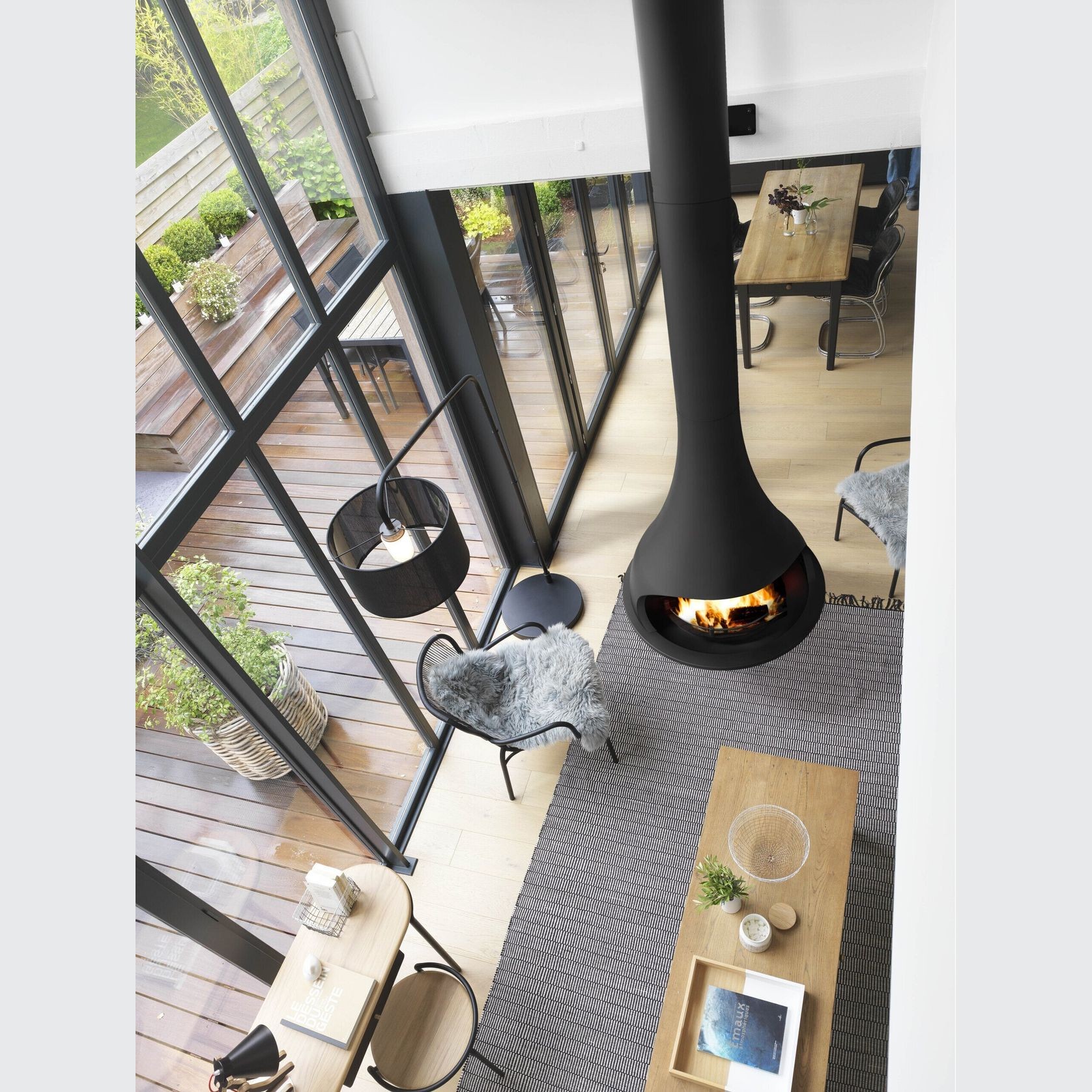 Jc Bordelet Tatiana 997 Suspended Fireplace gallery detail image