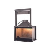 Seguin Europa 7Vl - Two Sided Black Glass Fireplace. gallery detail image