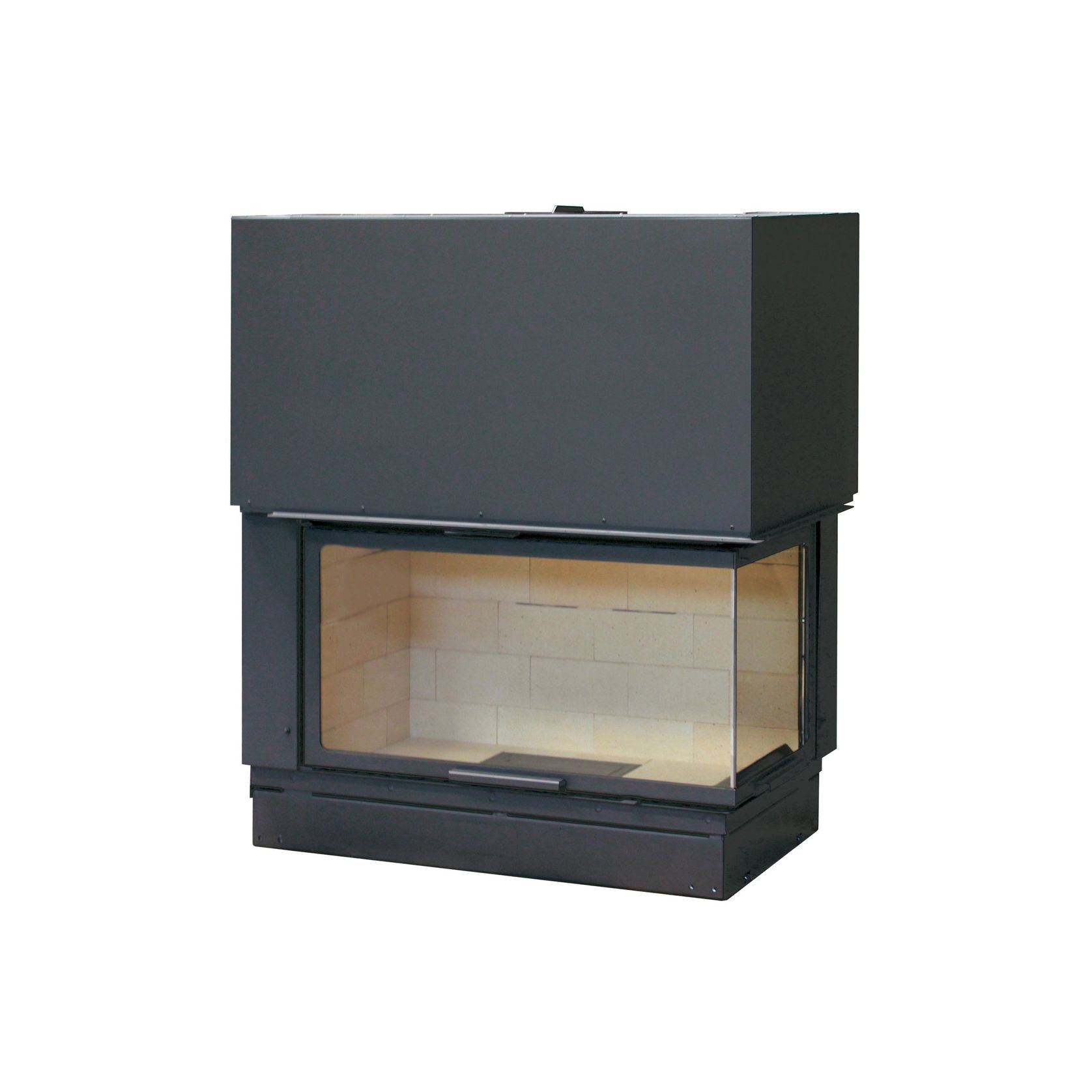 Axis H1200 Vlg | Two Sided Wood Fireplace gallery detail image