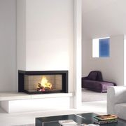 Axis H1200 Vlg | Two Sided Wood Fireplace gallery detail image