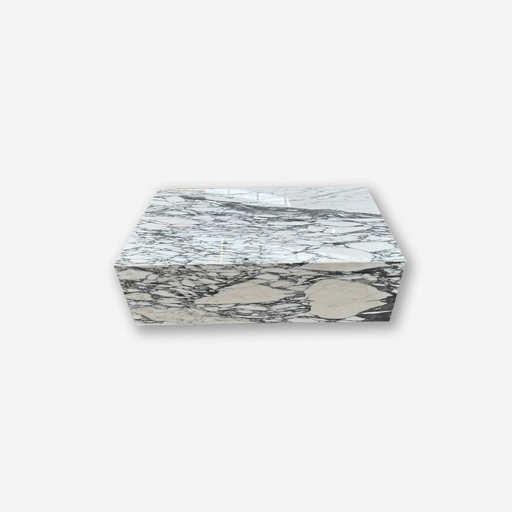 Block Coffee Table - Arabsecato Marble - Small | Natural Stone Co. gallery detail image
