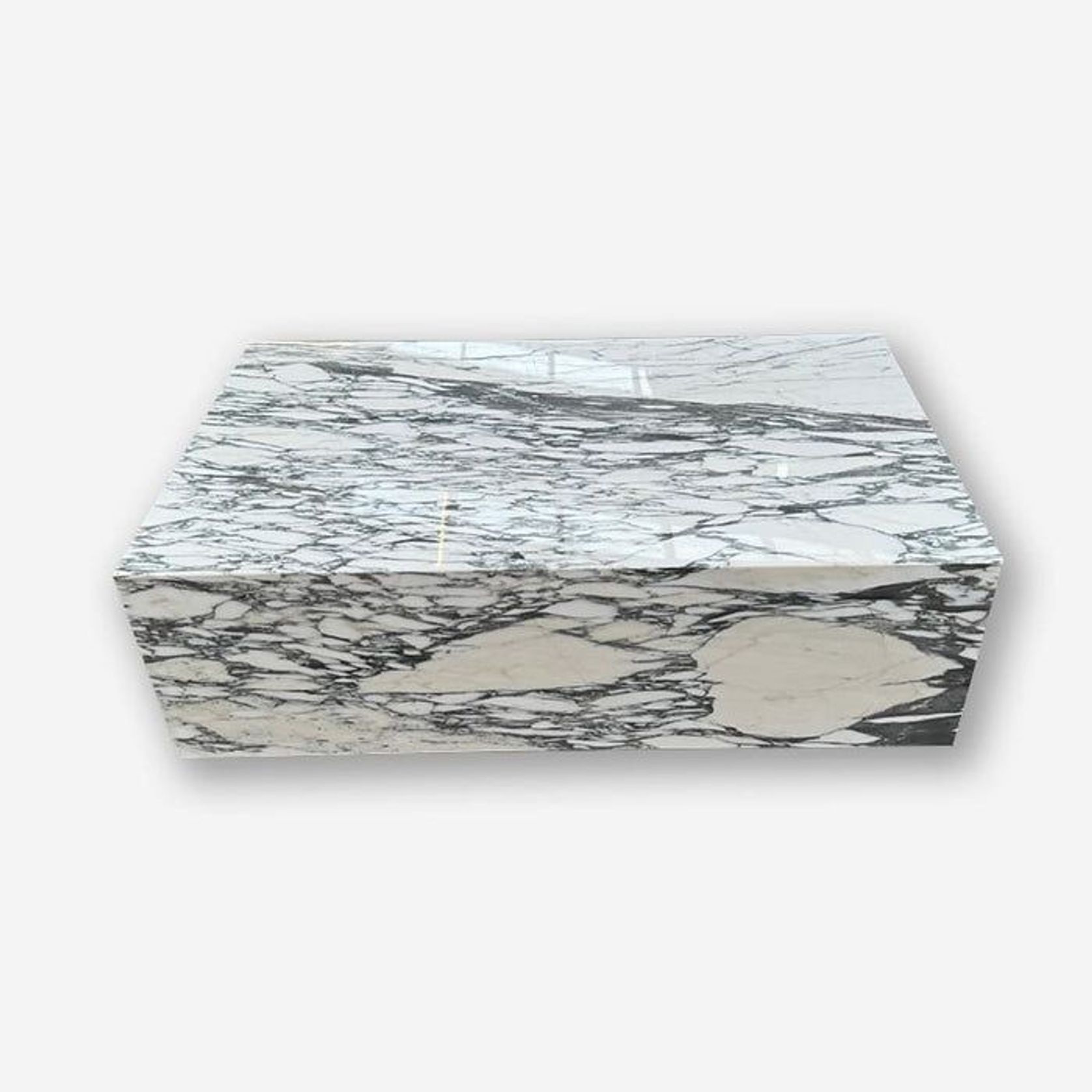Block Coffee Table - Arabsecato Marble - Small | Natural Stone Co. gallery detail image