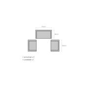 Ibis Outdoor Teak Right Arm Sofa gallery detail image