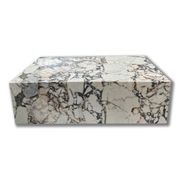 Block Coffee Table - Milky Blue Marble - Small | Natural Stone Co. gallery detail image
