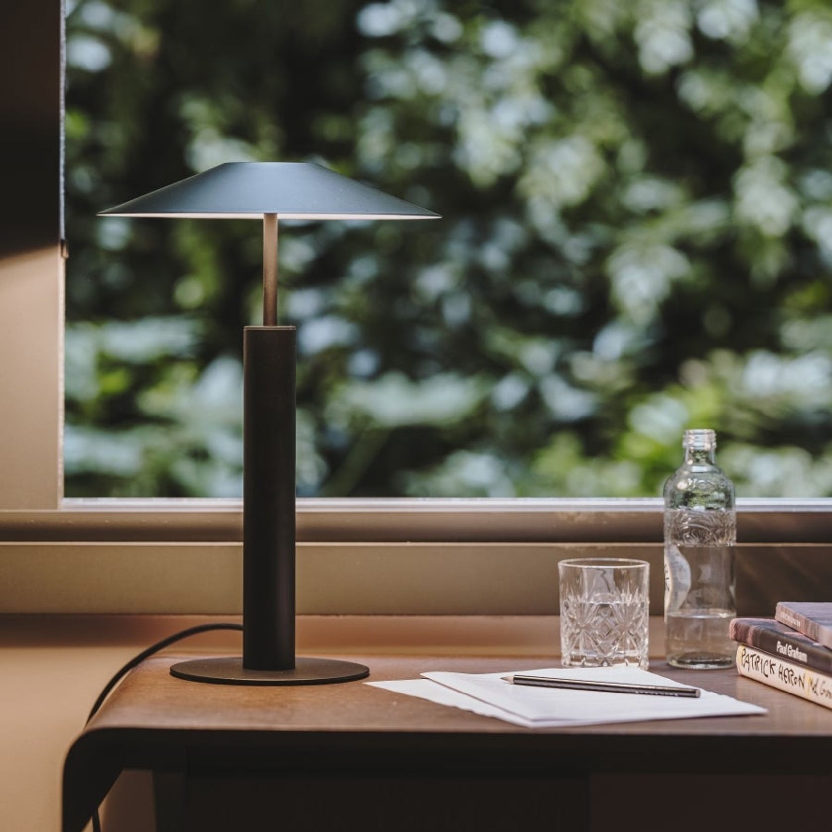 Henri LED Table Lamp in Black gallery detail image