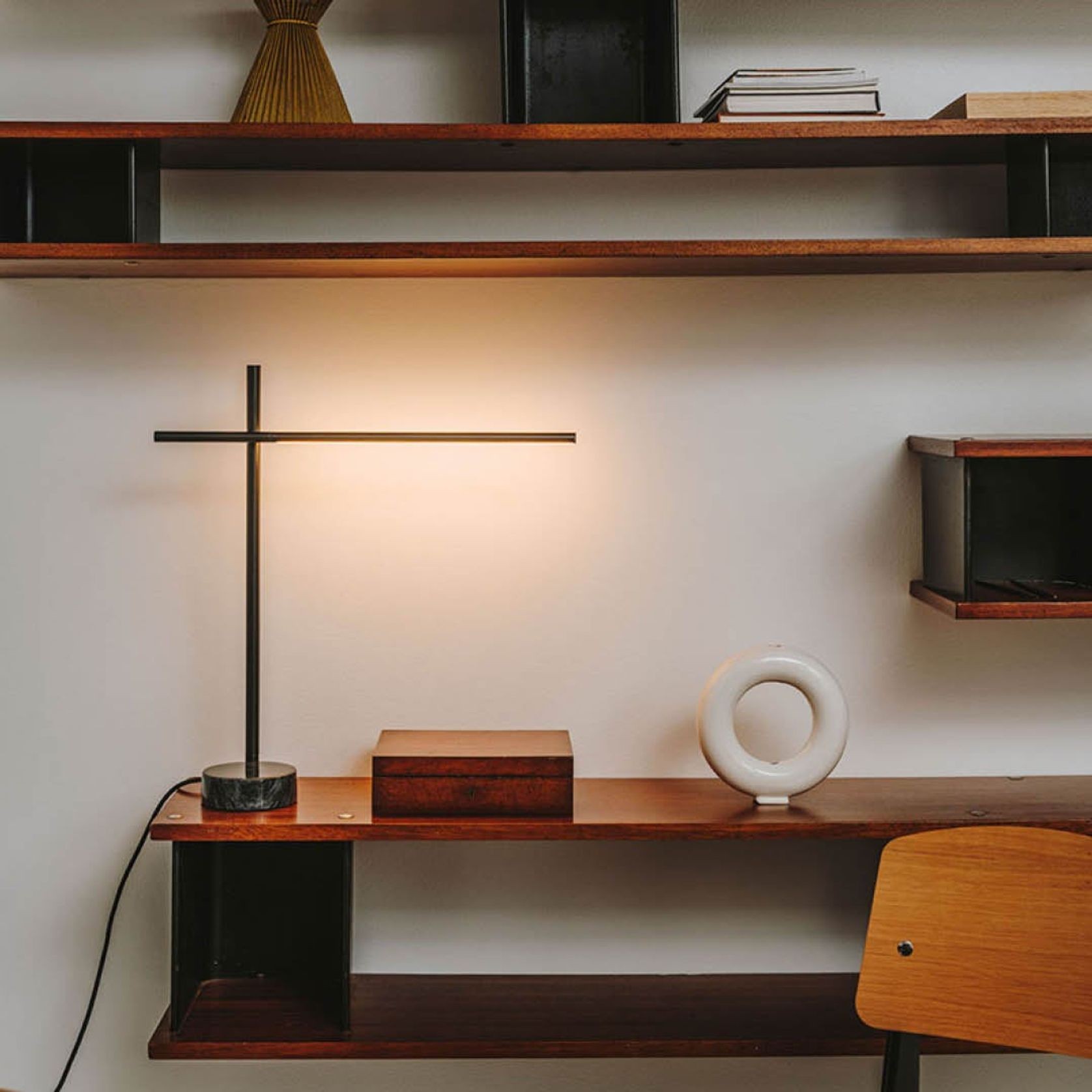 Taka LED Table Lamp in Black gallery detail image