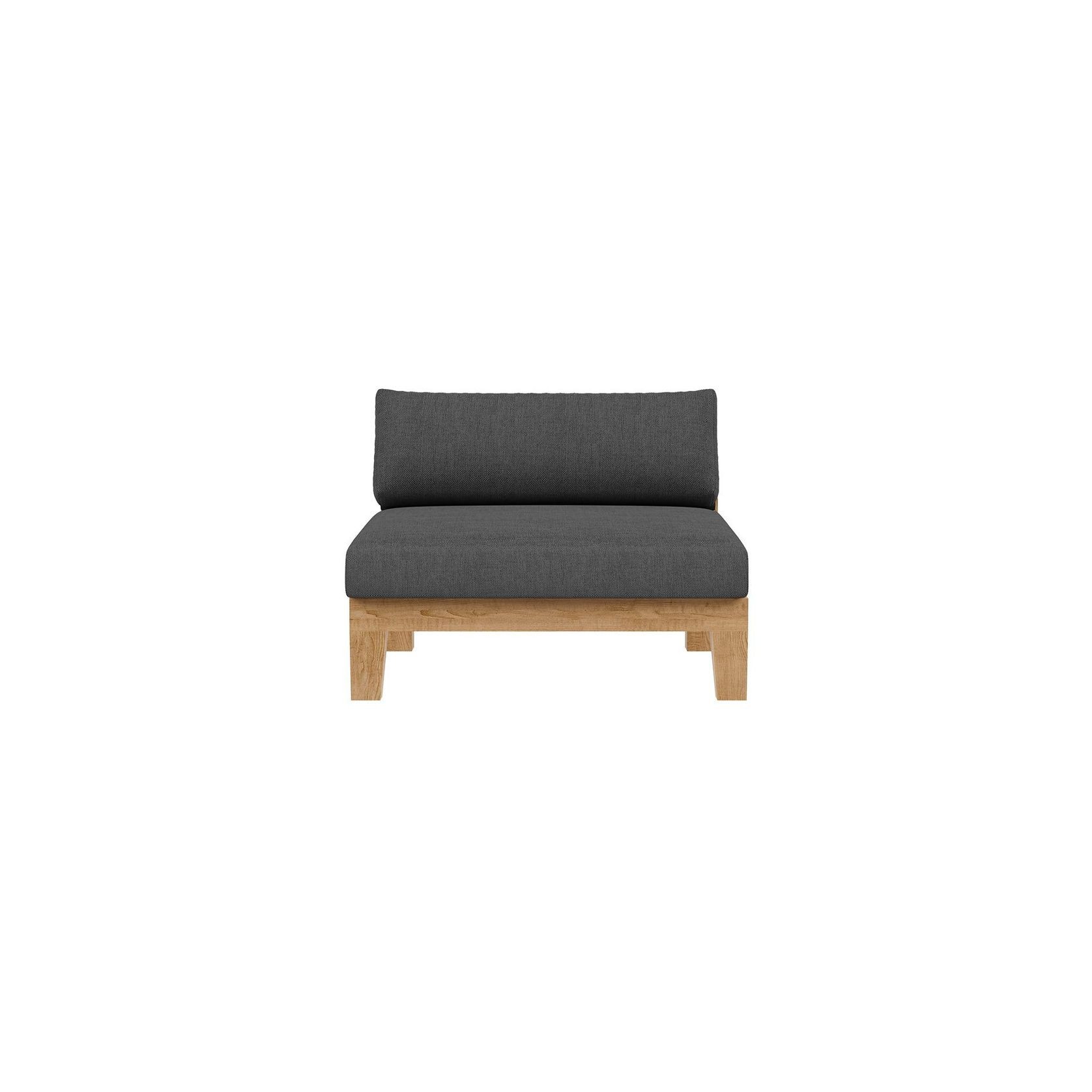 Newport Teak Outdoor Sofa With Ottoman- 4 Seat gallery detail image